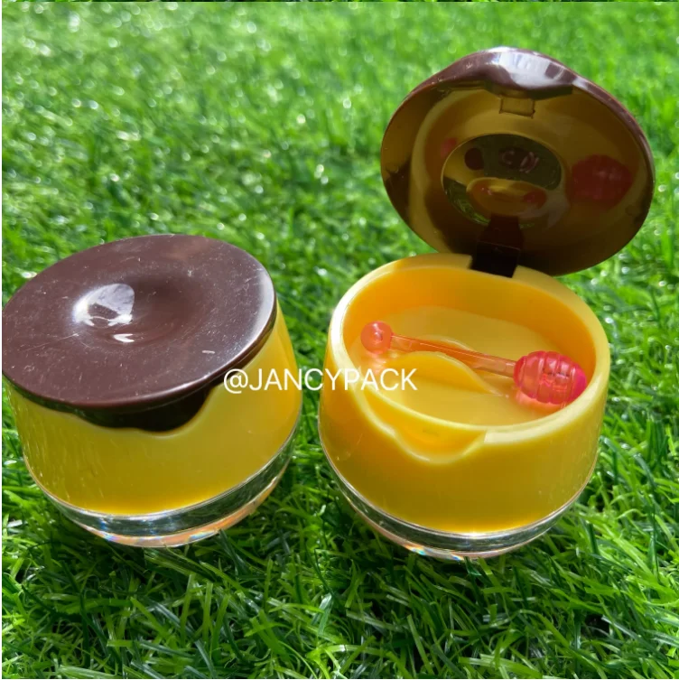 Contenedores de bálsamo labial de 6ml, tarro de maquillaje cosmético de plástico vacío, macetas de viaje, maquillaje cosmético, tapa interior, loción, contenedor de crema facial