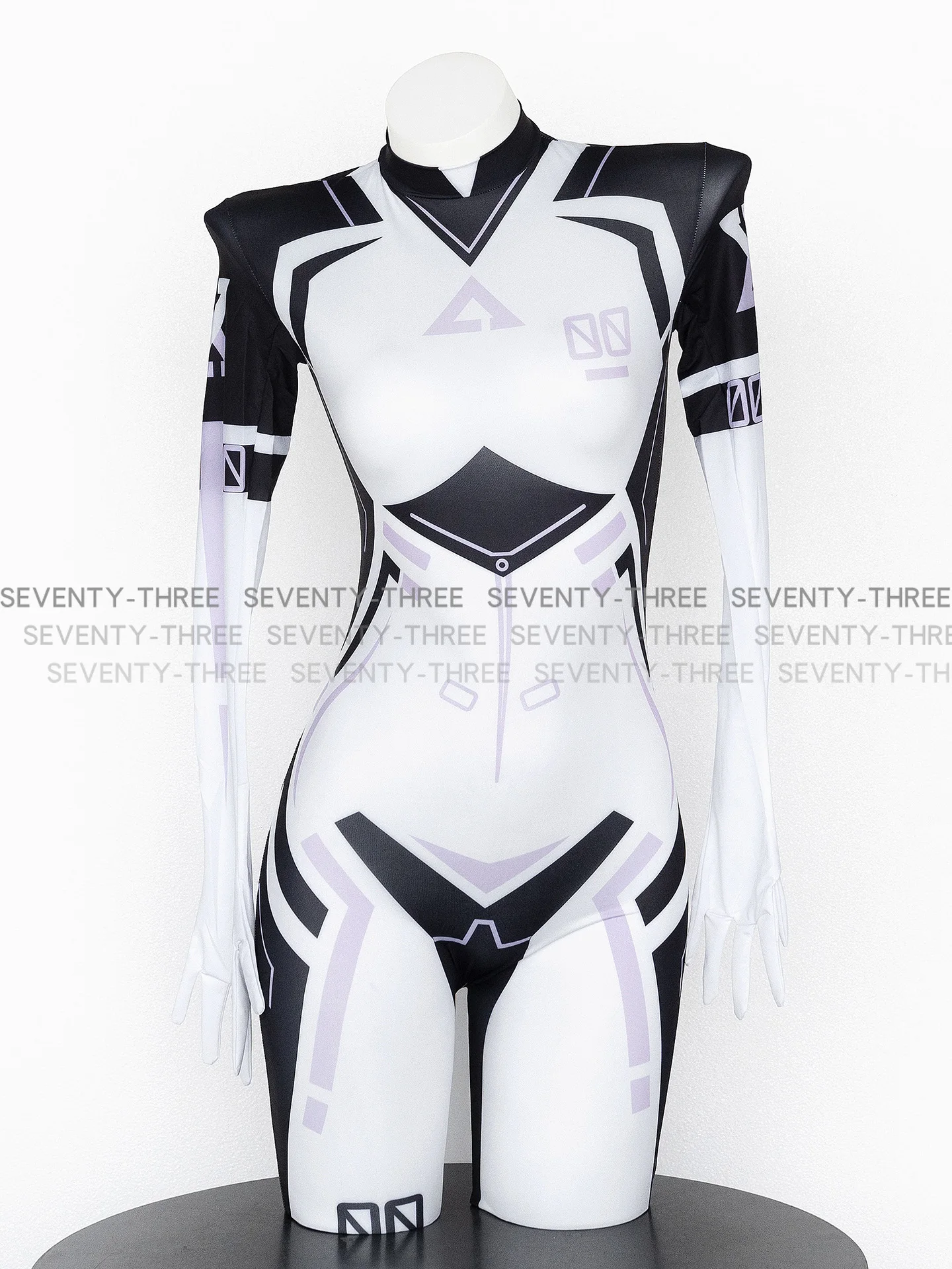 Game Women Cyberpunk Agent Zero Bodysuit Uniform Combat Tights Jumpsuit Outfits Cosplay Halloween Party Costume BodyStocking