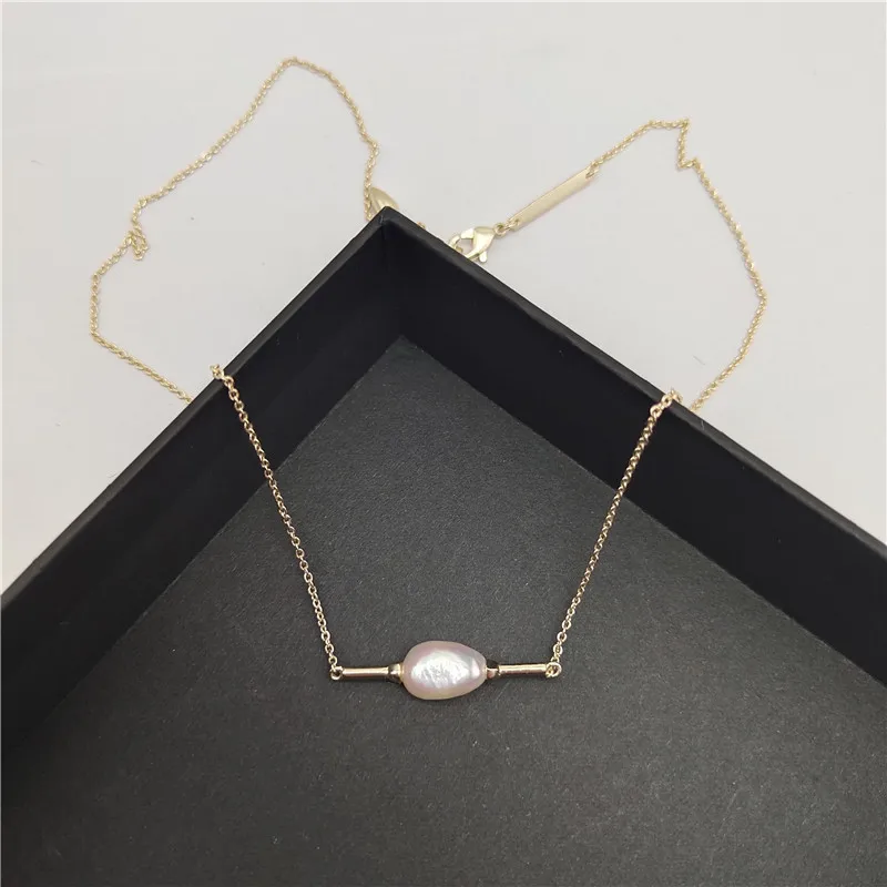 YEEVAA Baroque Freshwater Pearl One-piece Pendant Necklace for Women, Fashion Jewelry, Unique Gifts