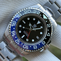 STEELDIVE SD1964GMT New Watch 2025 Black Dial Four Hands Ceramic Bezel Insert Luminous Sappire Glass Automatic Mens Dive Watches