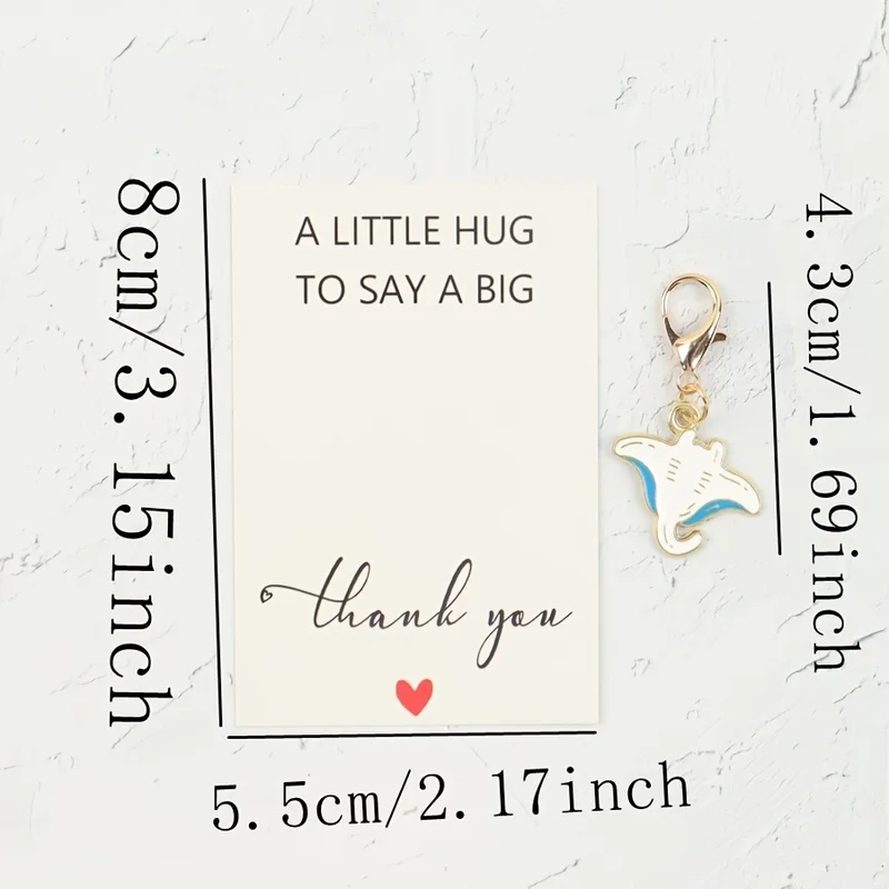 5item/10A cute manta ray keychain，Marine animal enthusiast，Perfect for parties，Party Gift，Decorative hanging rack，Gifted to a fr