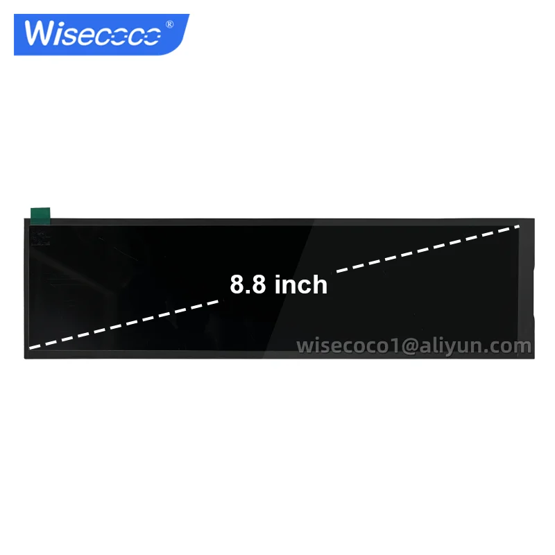 Wisecoco 8.8 Inch Long Strip LCD Screen 1920*480 Secondary Monitor AIDA64 Sub Display CPU GPU SSD Information For Rasoberry Pi