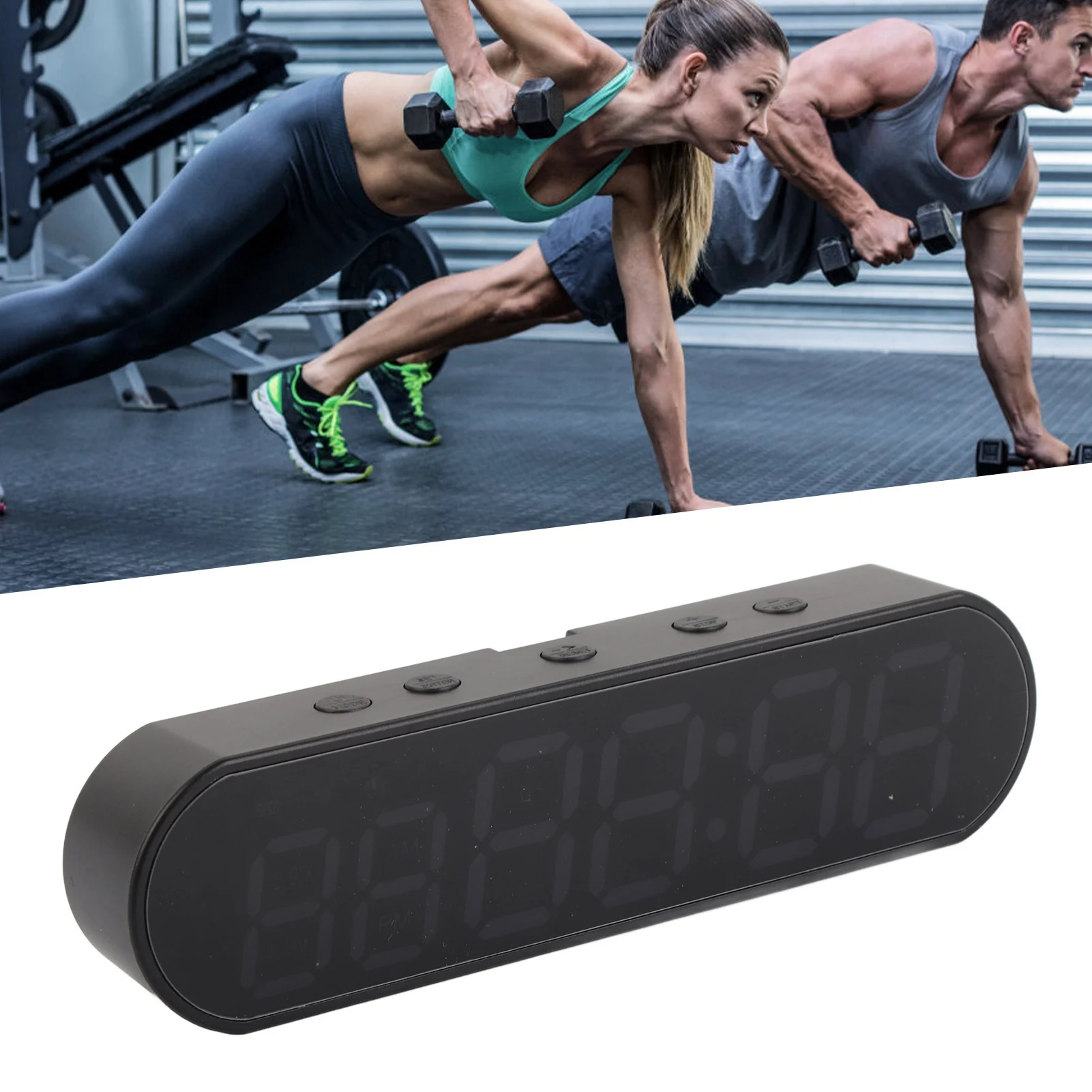Temporizador de gimnasio despertador temporizador de gimnasio temporizador de gimnasio portátil multifuncional 1000mAh USB Fitness deportes intervalo entrenamiento temporizador despertador