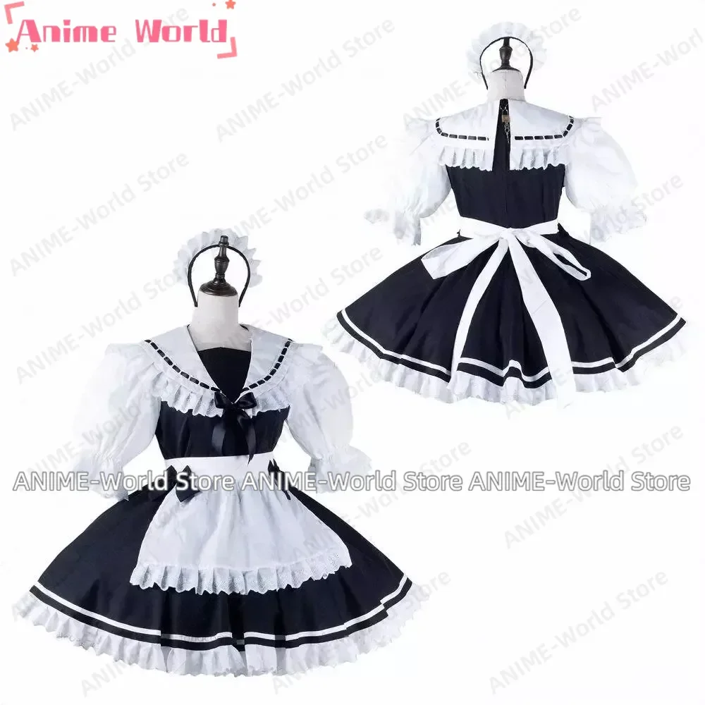 

Sissy Girl Black Lockable Dress French Maid Cosplay Adult Set Custom Halloween Carnival Costume