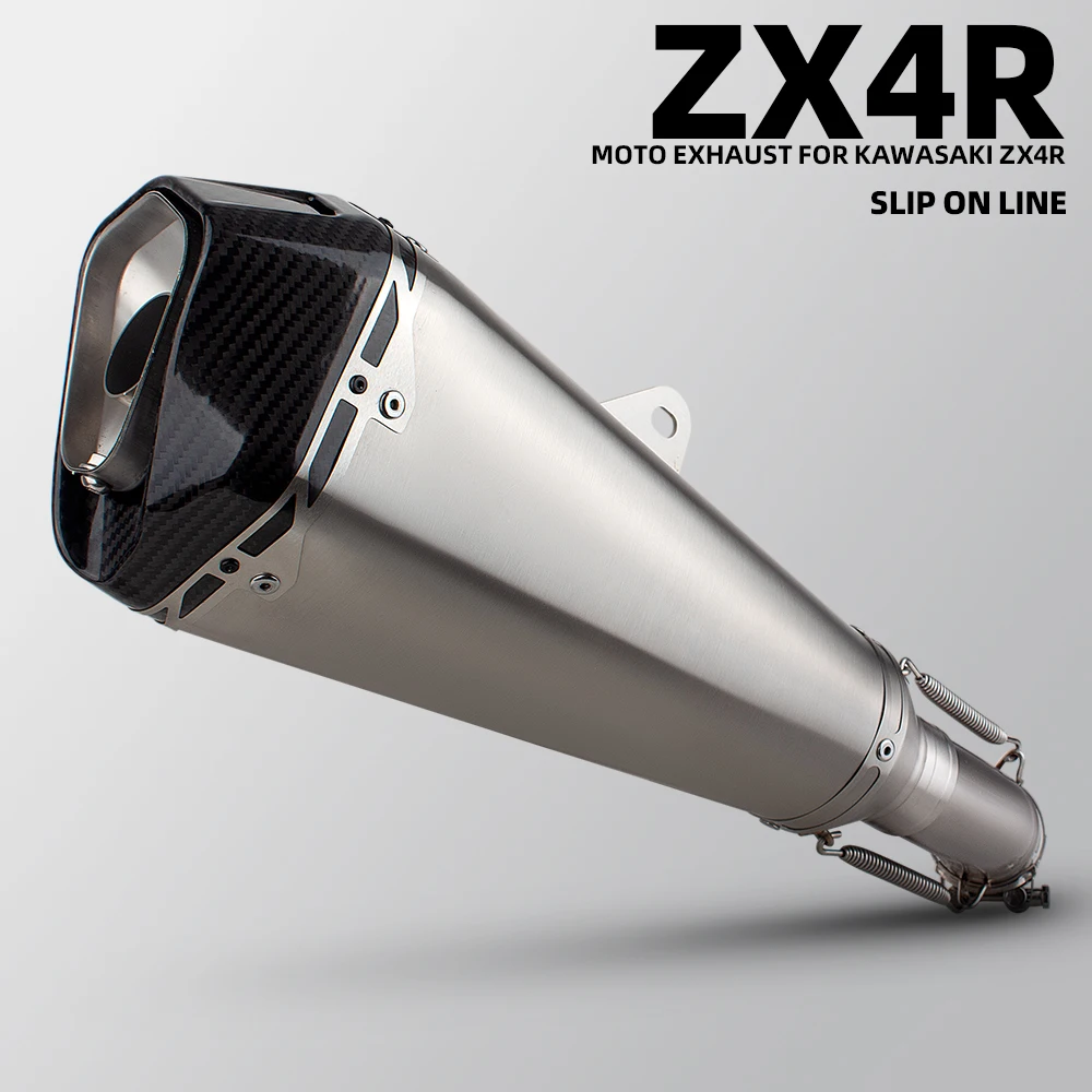 For Kawasaki Ninja ZX25R ZX25RR ZX4R ZX4RR ZX-25R/25RR/4R/4RR SE Motorcycle Exhaust Muffler with DB Killer Motobike escape Parts