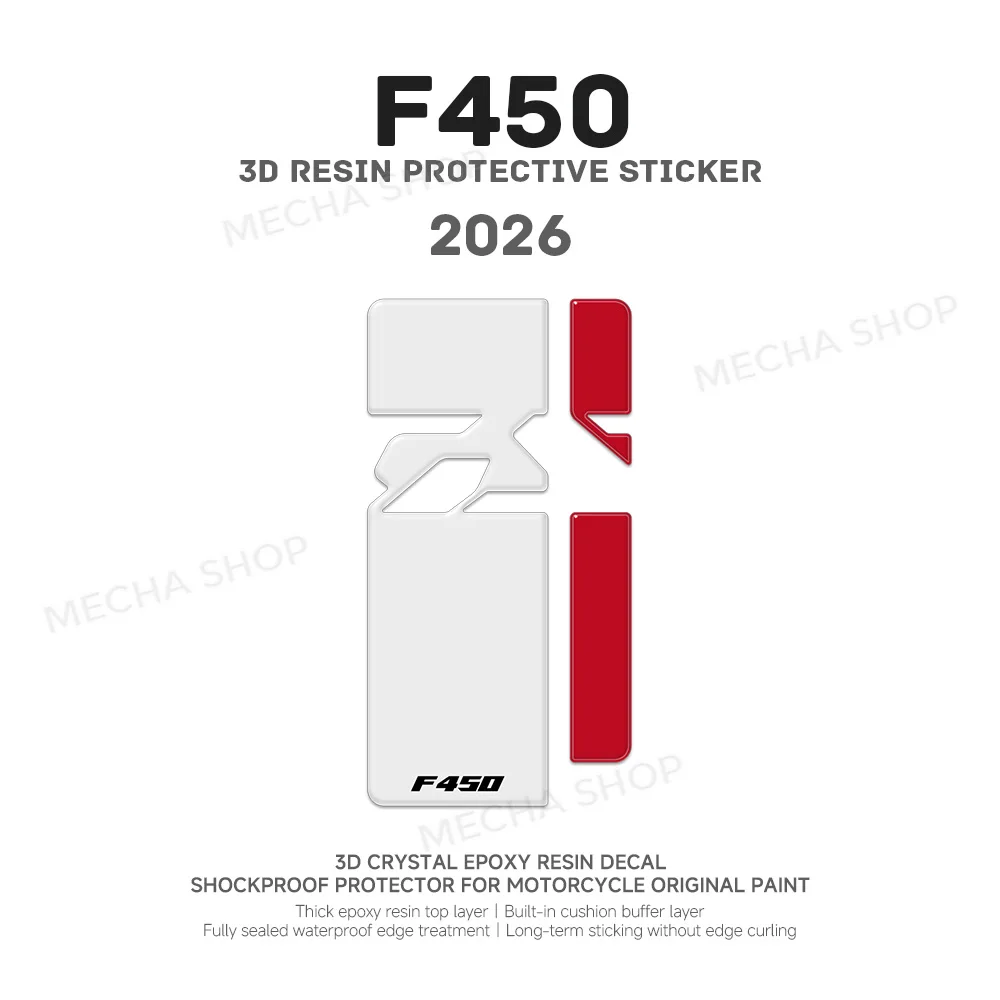 For F450GS 2026 Sticker Protection Kit Accessories Complete Kit Decal Waterproof 3D Epoxy Resin Tank Pad Decal