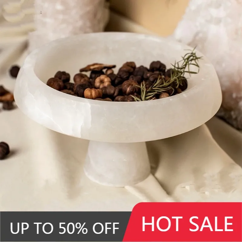 Simple Marble Trays Modern Restaurant Desktop Fruit Plate Living Room Decoration Bowls Creative Home Decoration Accessories