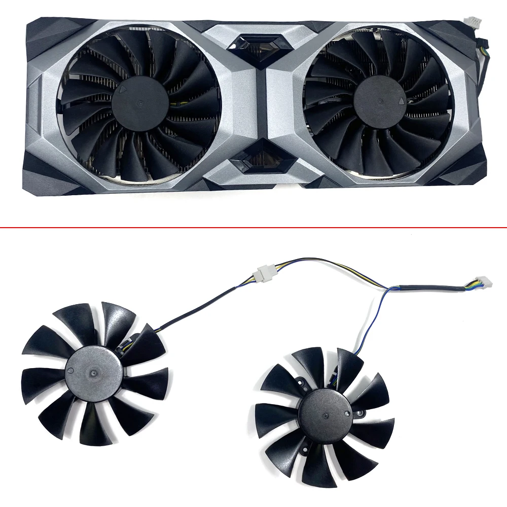 DIY 2PCS NEW 85MM 4PIN 12V 0.5A Cooling Fan RTX2080 Ti VENTUS GPU FAN For MSI RTX 2080Ti 2080 Super VENTUS Video Card Fans