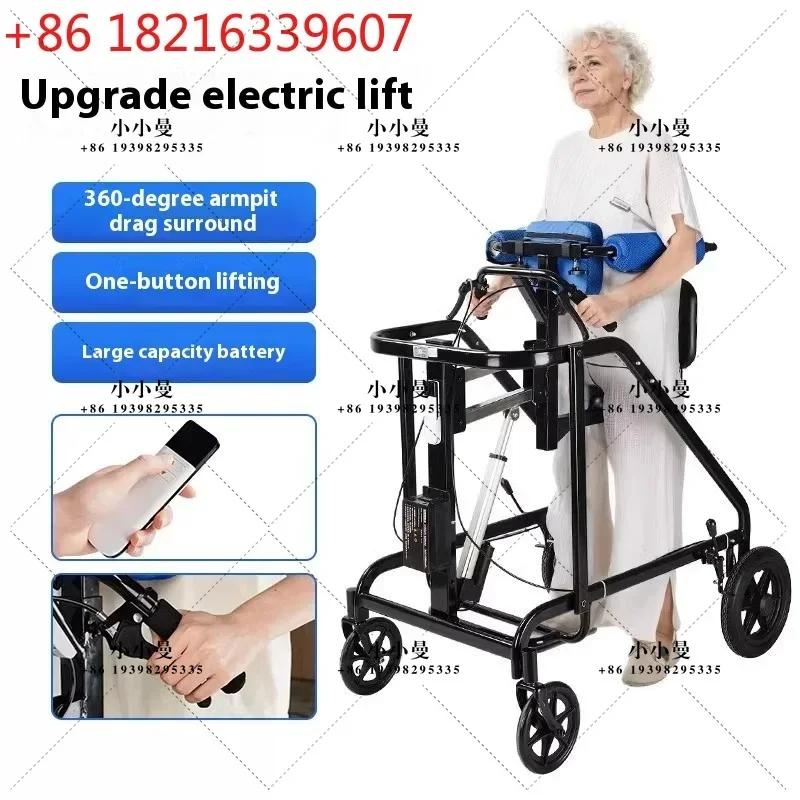 YAO Pressure Lifting Adult Walkers Rehabilitation Training Equipment Elderly Walking Aid Walk Stand for Improved Walking Therapy