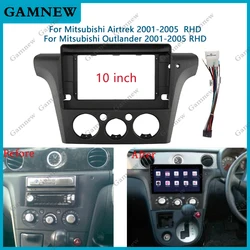 10 Inch Car Frame Fascia Adapter Android Radio Dash Fitting Panel Kit For Mitsubishi Airtrek Outlander 2001-2005 RHD