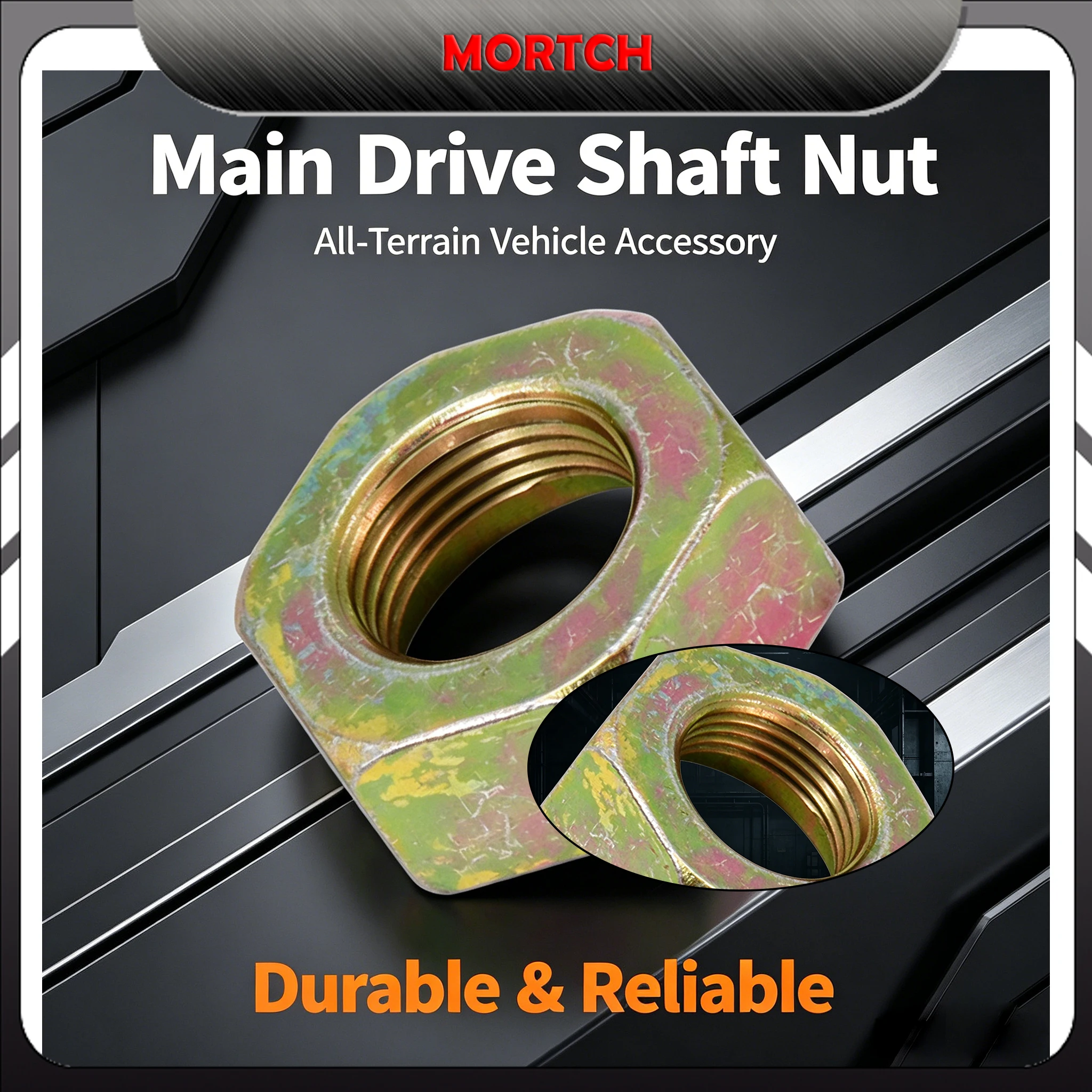 OEM M20*1.5 Main Drive Shaft Nut Replacement 0180-060003-00001 Fit CFMoto CForce UForce ZForce 500 800 800EX ATV UTV SSV
