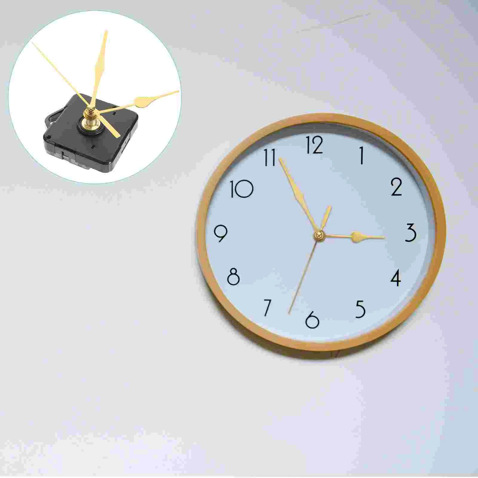 2 Sets Quartz Movement Wall Clock Parts Silent Mechanism Kit 70x56x16mm High Torque Replacement Perfect for Clock Repair