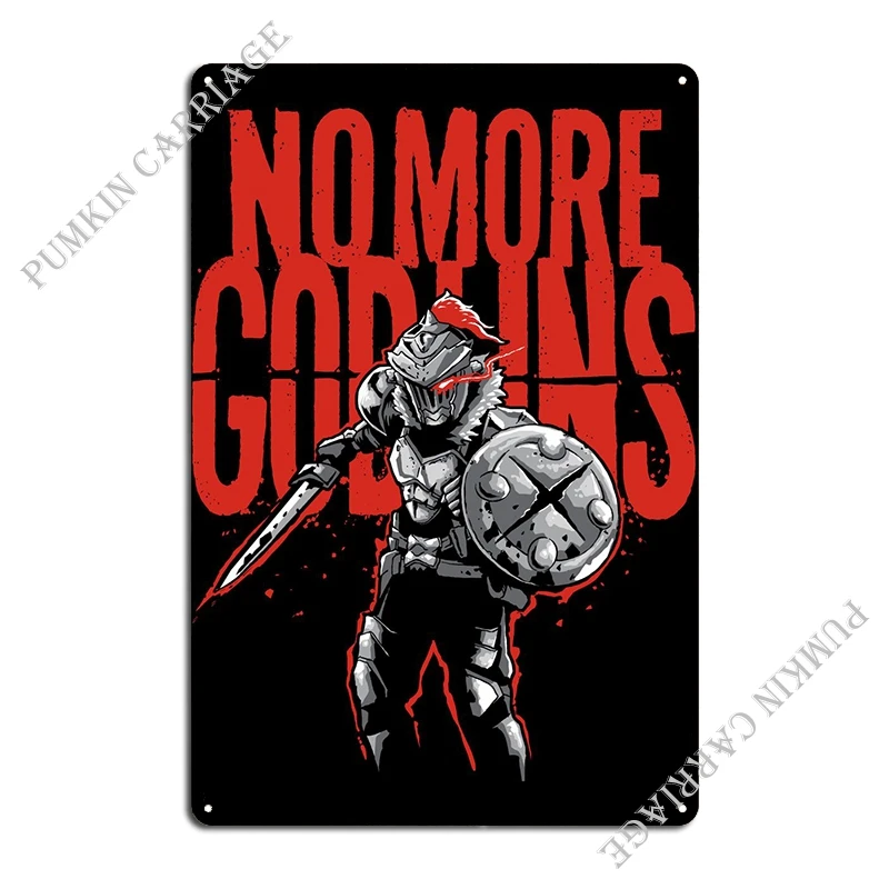 No More Goblins Metal Sign Club Wall Wall Plaque Classic Tin Sign Poster