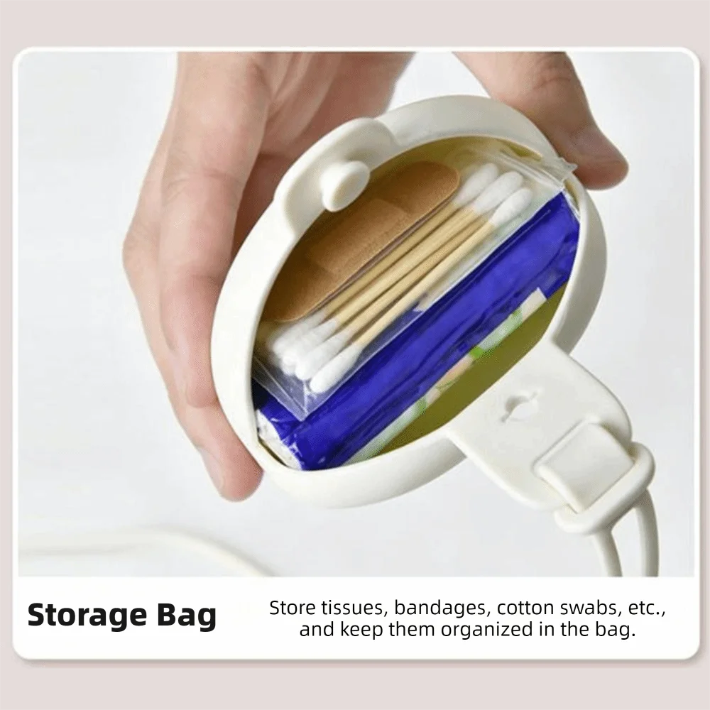 Portable Candy Color Silicone Denture Case Drain Holes Soft Orthodontic Container Protective Mouth Guard Container for Home