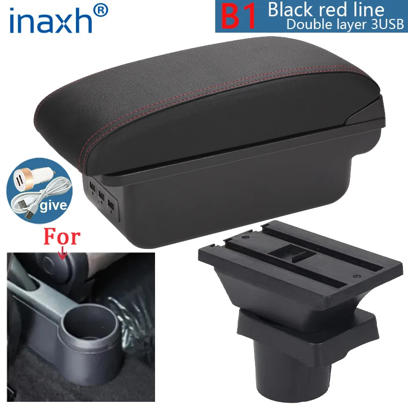 Voor Volkswagen UP Armsteun Doos Voor Skoda Citigo VW UP Seat Mii Auto Armsteun Console Opbergdoos Bekerhouder Auto Accessoires