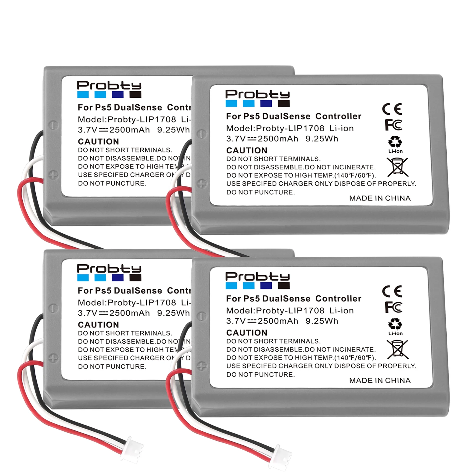 LIP1708 Batterij 2500Mah Voor Sony PS5 Controller, Oplaadbare Ingebouwde Lithium Voor Dualsense Game Controller Batterij