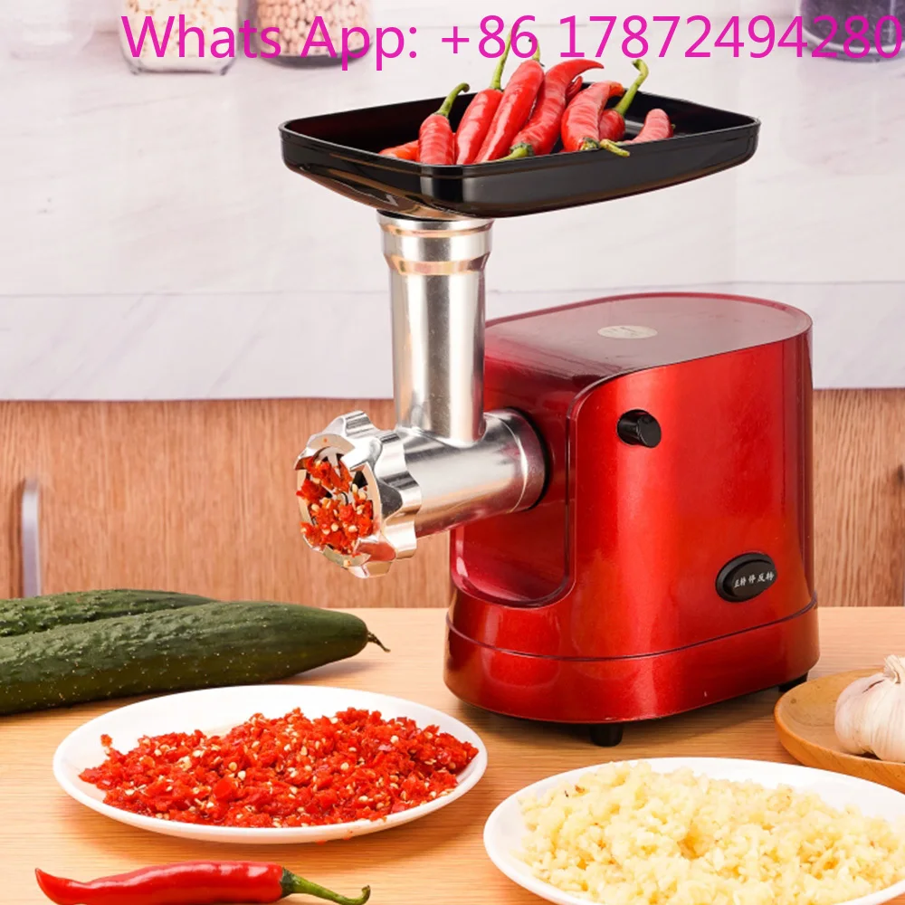 Automatic Meat Mincer Household Vegetable Chopper Stainless Steel Electric Blender Muebles Cocina