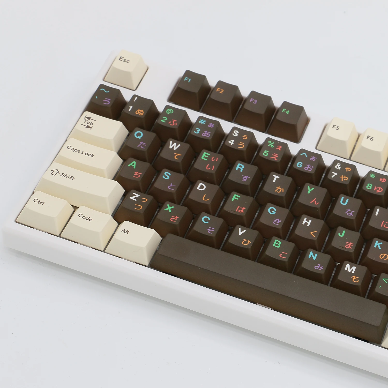 Imagem -03 - Teclado Mecânico Keycaps com Iso Dmk Brown Donut Chocolate Café Keycap Cherry Pbt Sublimação Faça Você Mesmo 159-chaves