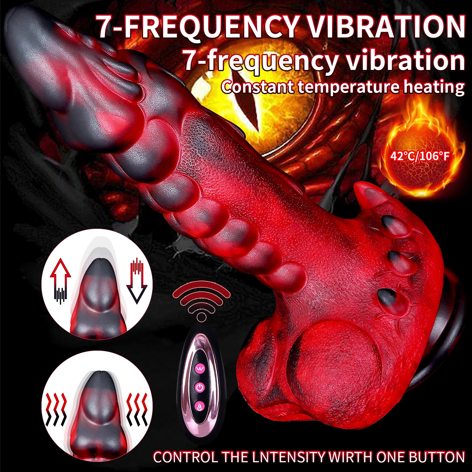 Large Realistic Dildo Vibrator with Suction Cup