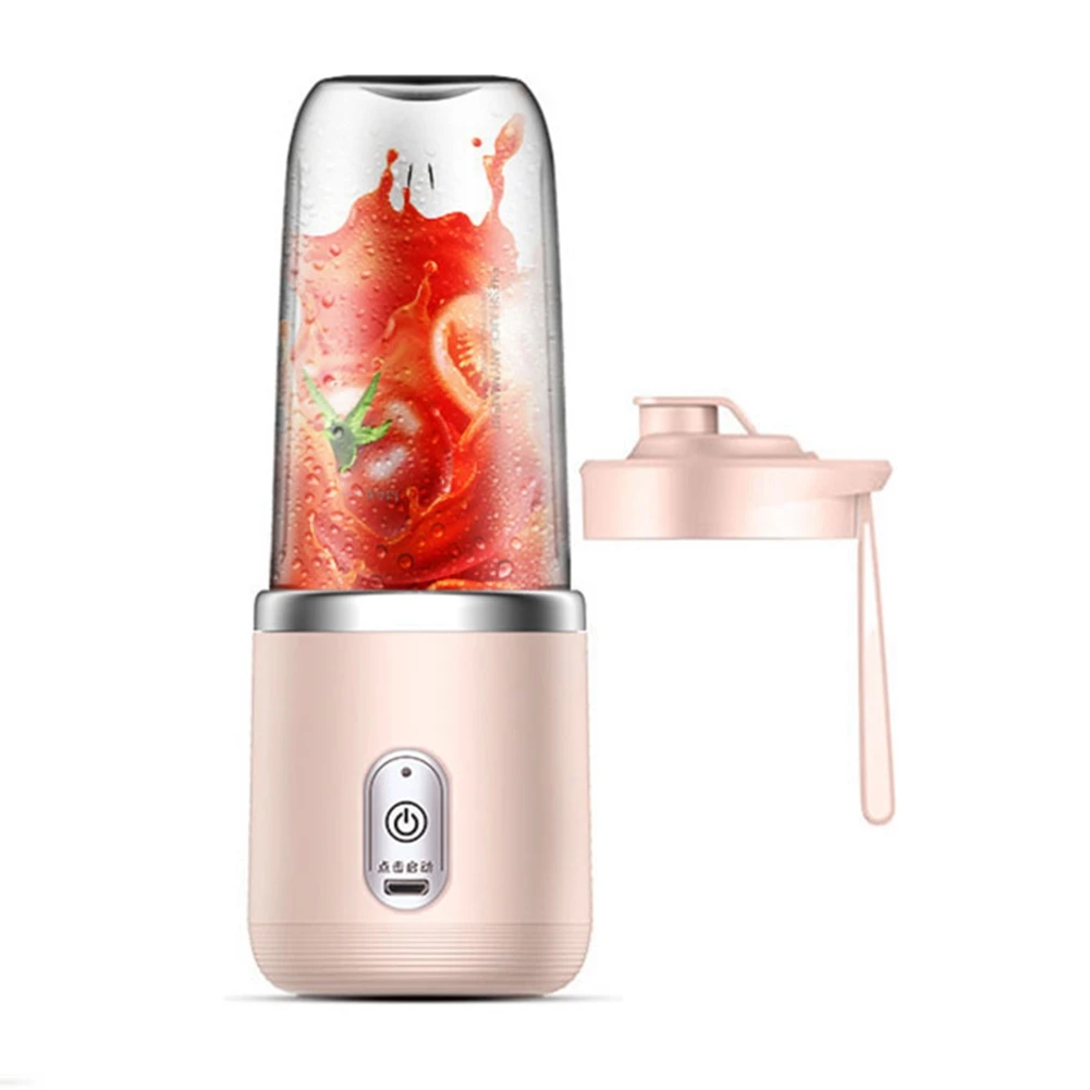 

Portable Juicer Blender 300Ml Electric Fruit Juicer USB Charging Lemon Orange Fruit Juicing Cup Smoothie Blender Pink