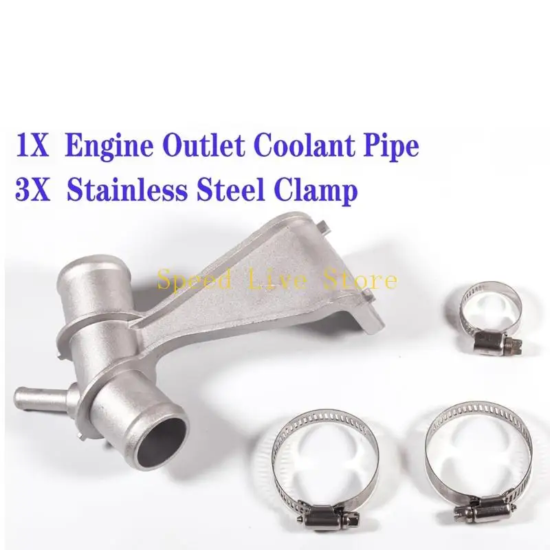 547C High Performances Alloy Cooling Pipe 3 Clamps Included 1657722H02 for Vehicle