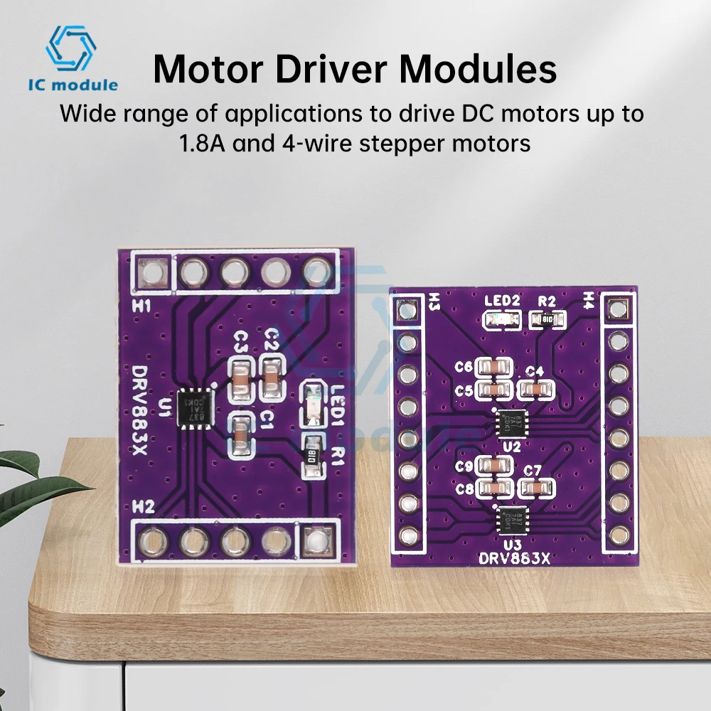 DRV8837 One Way Two Way DC H-Bridge Motor Driver Module 1.8A Stepper Motor Motor Driver Board