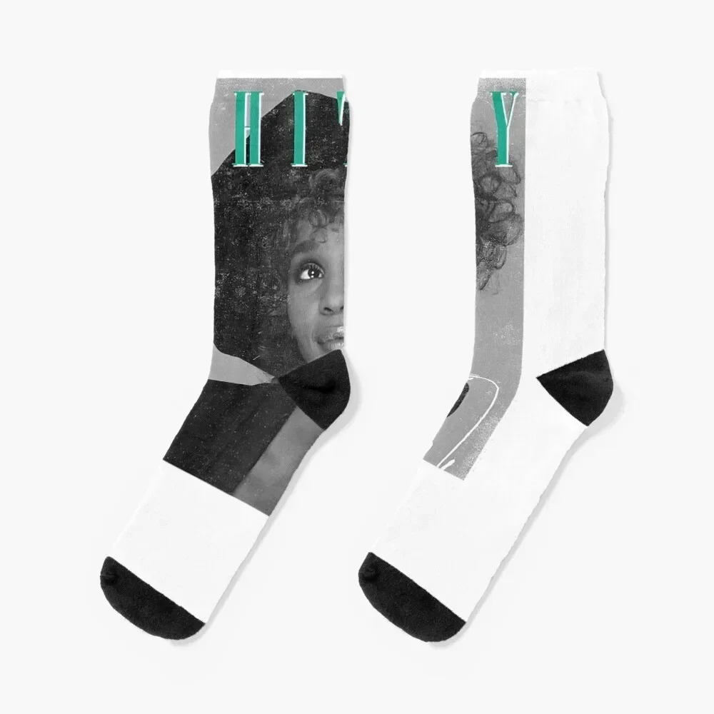 

Whitney Houston Shooting Star Socks summer Sports kawaii Stockings man Luxury Woman Socks Men's