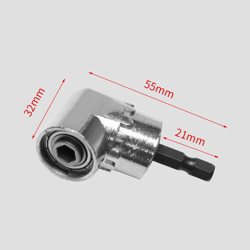 

2PCS Electric Drill Tool Extension Drill Screwdriver Socket Holder 105° Angle Adapter Fits Most Drills Tight Spaces