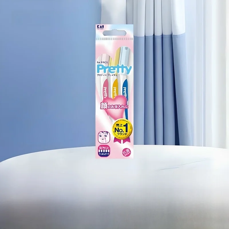 KAI Original Apar de sobrancelha iado e durável para iantes Ferramenta de remoção de pelos faciais fácil de usar pa...