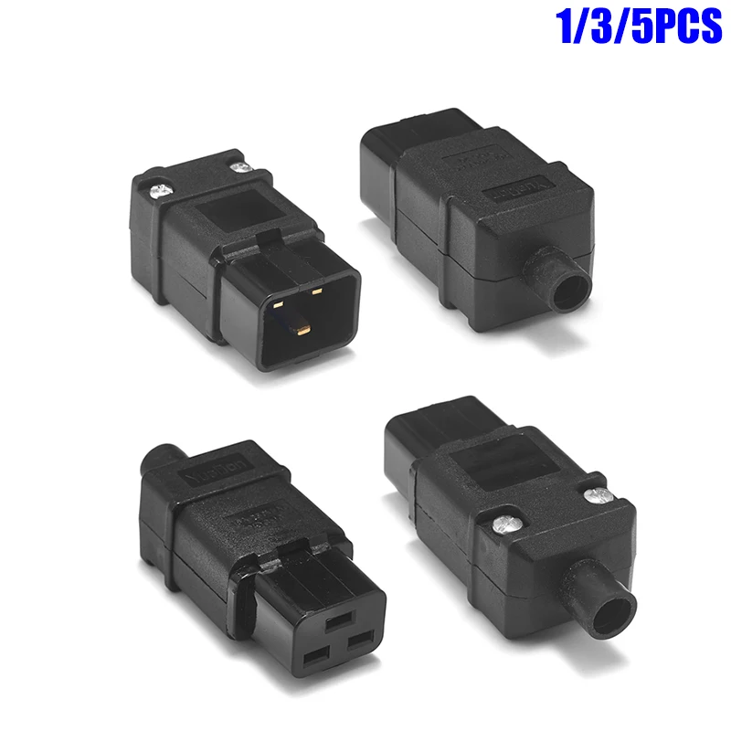 

IEC C19 C20 сменный адаптер, перемонтируемый преобразователь, электрическая розетка «папа-мама», розетка переменного тока для разъема питания PDU UPS