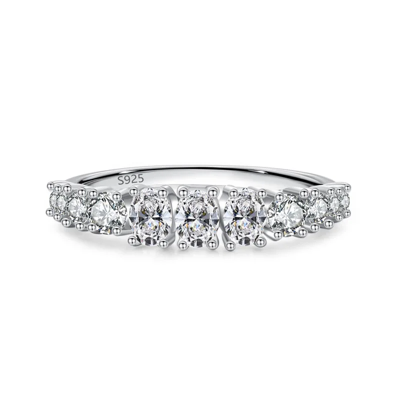 

INS Design Lady Циркон Указательный палец Aros De Plata 925, ювелирные изделия, кольцо вечности