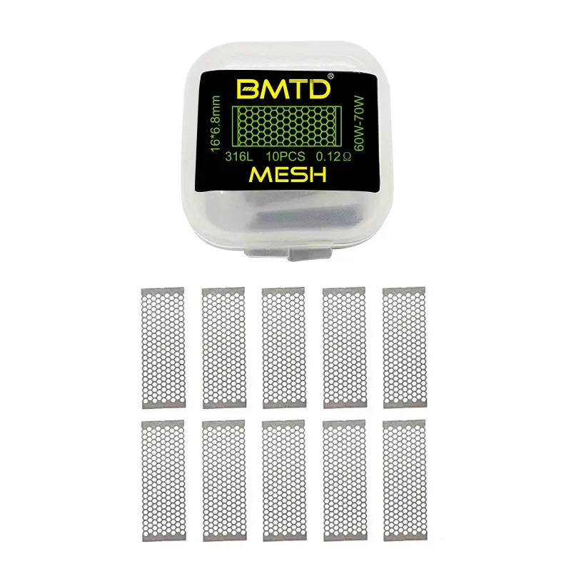 10pcs/box BMTD PreBuilt Coils A1 SS316 NI80 0.13ohm 0.18ohm Mesh Coil Wire for Kylin M RTA Wotofo Profile RDA Tank