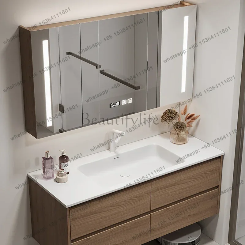 Smart Bathroom Cabinet Fashion Simple Hotel Mirror Cabinet Wall-mounted Store Luxury Furniture Armário De Banheiro
