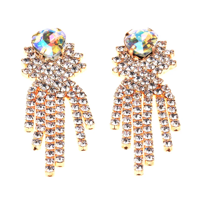 New foreign trade hot-selling earrings, bohemian alloy diamond earrings, cross-border accessories, overseas delivery