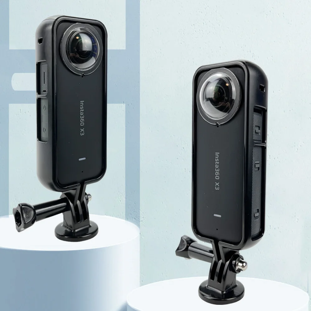 غلاف الكاميرا لقفص الأرانب Insta360 X3 ، إطار تمديد واقي ، ملحقات أفقية ورأسية ، X3 ، One X2