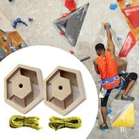 2 Pcs Climbing Hangboard Sturdy Smooth Rock Climbing Holds Fingerboard Finger Strengthener Training Board for Door Indoor Wall