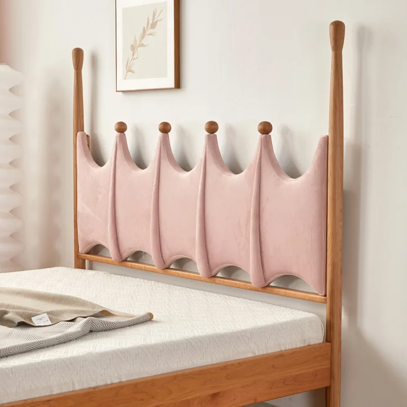 Anpassbares Nordic Cherry Academy Wind Room Massivholzbett Schlafzimmer Samt Doppelbett