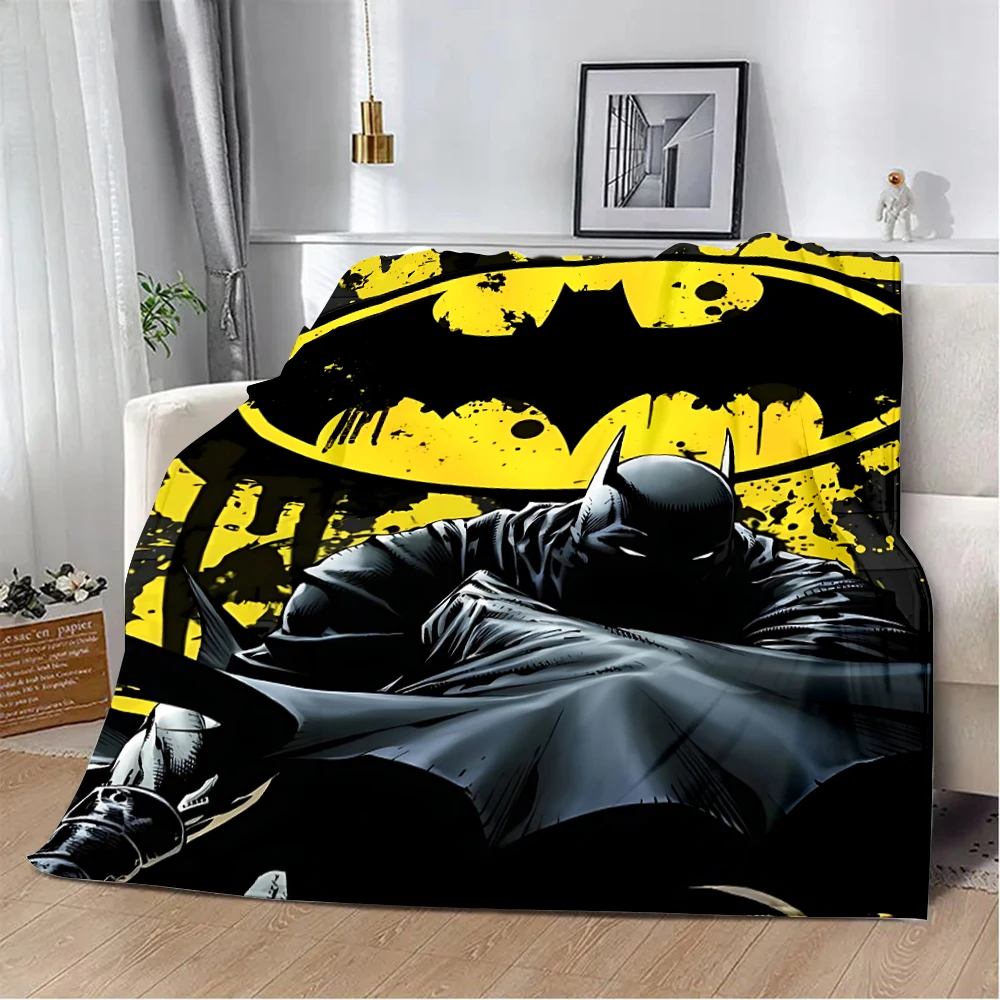 Super Hero B-Batman Printed Blanket Picnic Blankets Warm Blanket Soft and Comfortable Blanket Home Travel Birthday Gift