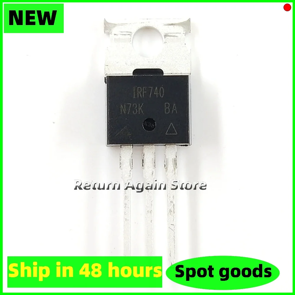 20PCS/LOT IRF740PBF NEW ORIGINAL 400V 10A IRF740 MOSFET N-CH TO-220