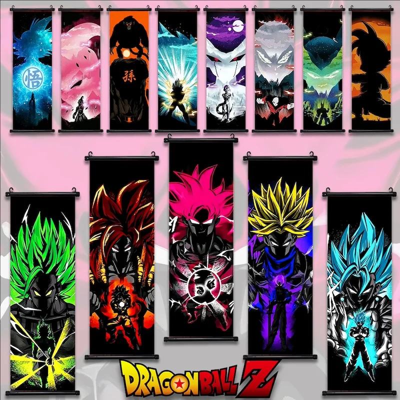 

Canvas Painting Japan Anime Super Saiyan Goku Art Print Pictures Classic Home Decor Bedroom Posters for Wall