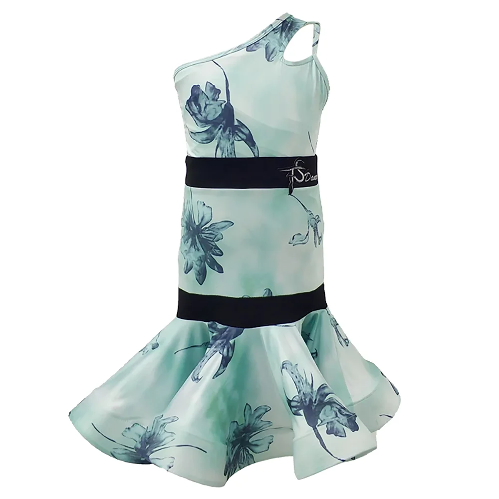 Novo sem mangas retro dança latina qipao desempenho vestido estilo chinês qipao melhorado azul gola de lótus vestido de dança