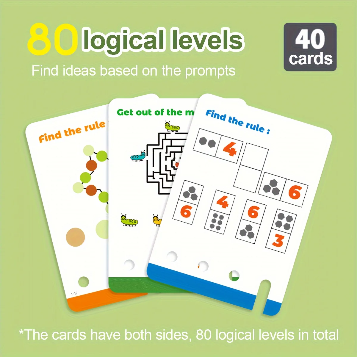 Logic Key Unlock Kids Toy, Montessori Early Learning, Color Recognition, Math Skills, Logic Training, 80 Levels, Birthday Gifts