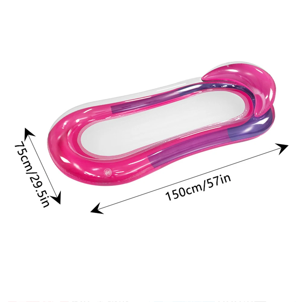 PVC Ligstoel Drijvende Opvouwbare Water Fauteuil Matten Draagbare Lekvrije Mondstuk Waterdichte Zwembad Accessoires