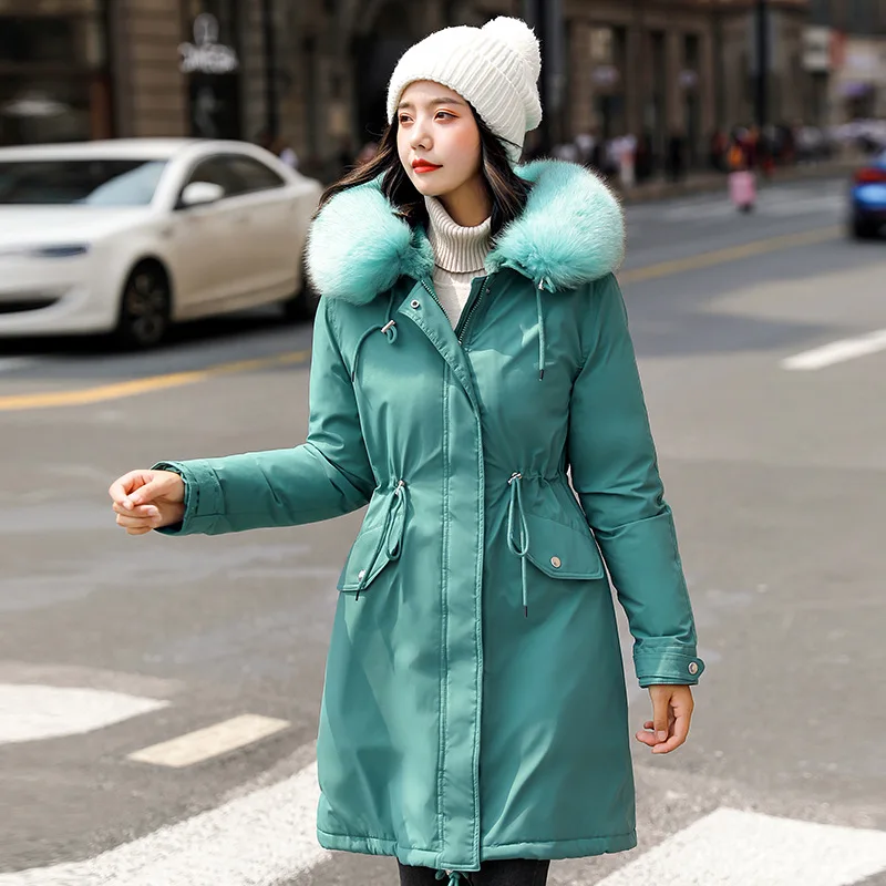 Anti Season Cotton Jacket Women's Mid Length Korean Version Loose Fitting Student Super Hot Ins Trendy Cotton Jacket 2020 Winter