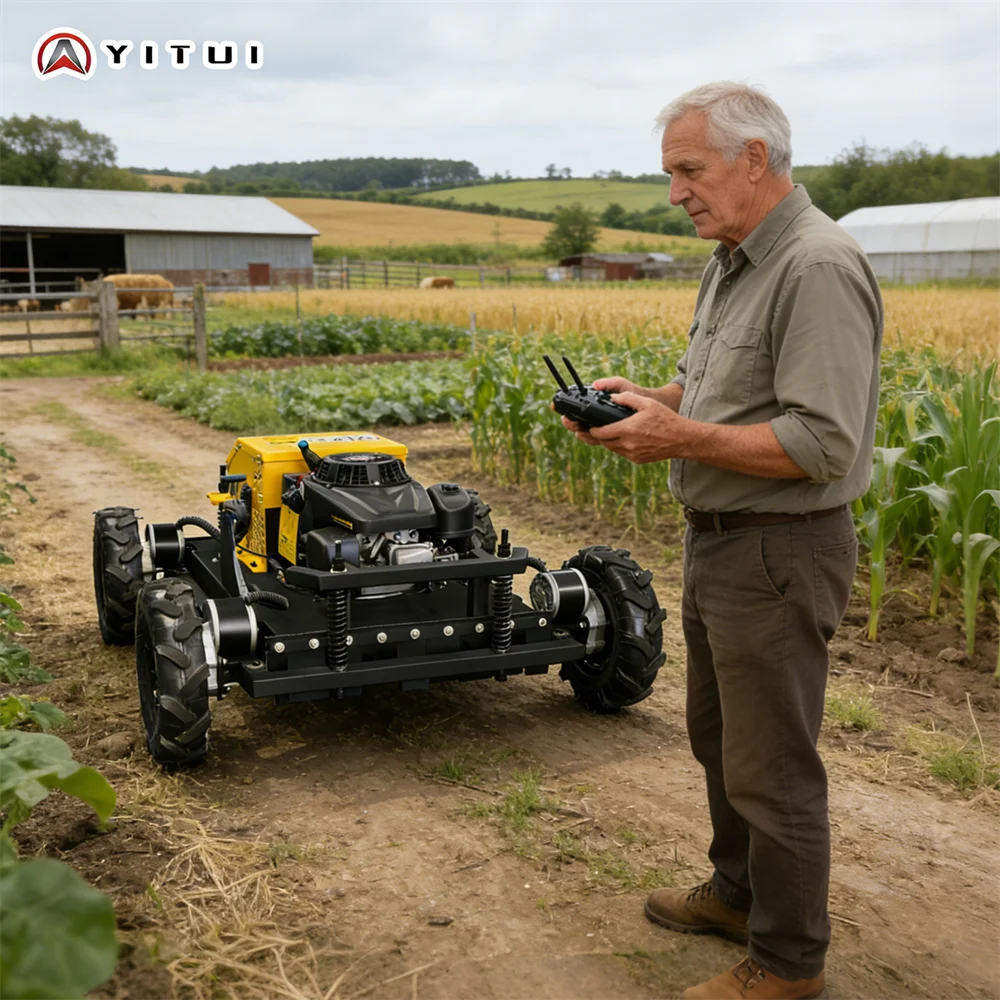 

Multifunctional 800kg Four-Wheel Drive Lawn Mower Compact Zero-Turn Lawn Mower Strong Power Supports Customized