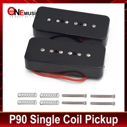 Single Coil Soap Bar Pickups For P-90 P90 Guitar Black