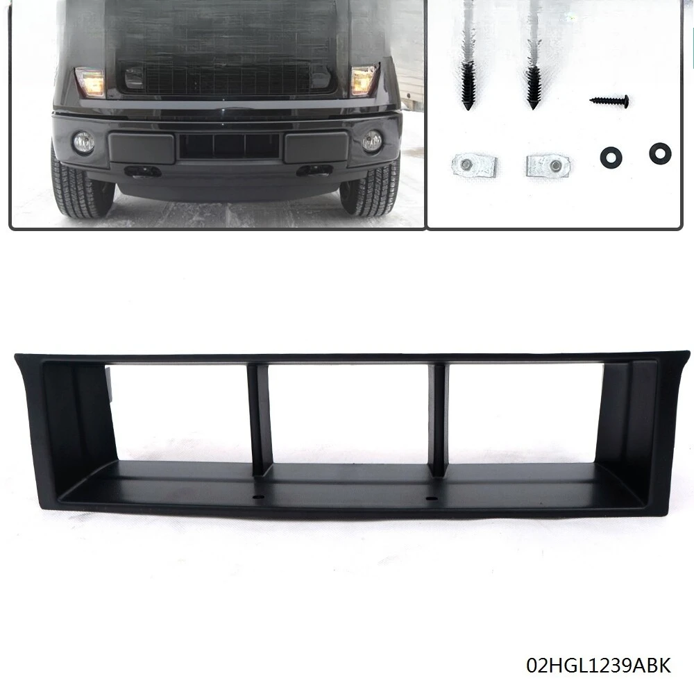 

Front Bumper Lower Grille Insert Trim Panel for 2009-2014 Ford F150 F-150 Black
