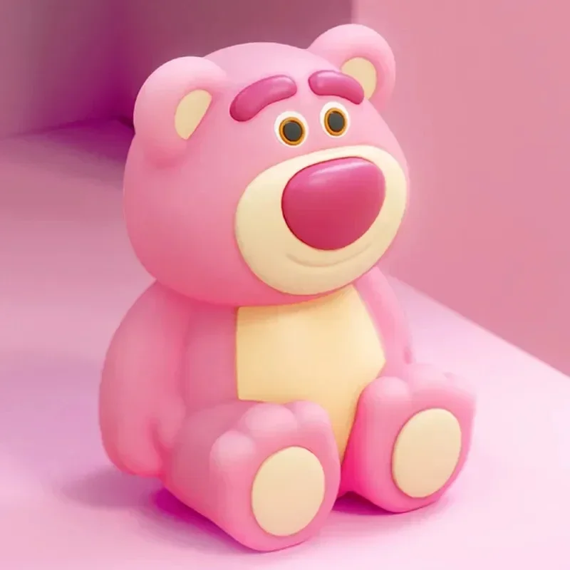 Disney Strawberry Bear Lotso Patting Lamp Toy Story Huggin Bear Bedside Night Lamp Bedroom Nightlight Toy Doll Kids Gifts Custom