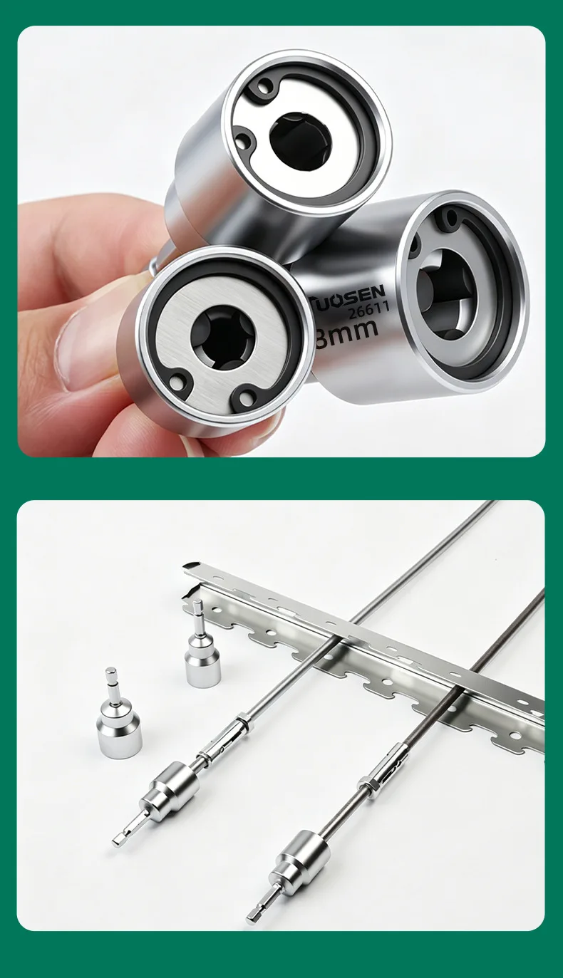 Verlängerte Deckenrohr-Steckdosenhülse 6mm 8mm 10mm Metrische Lange Tiefe Steckdose für die Installation von Schraubstangen in Hänge-Decken. – Detail 8