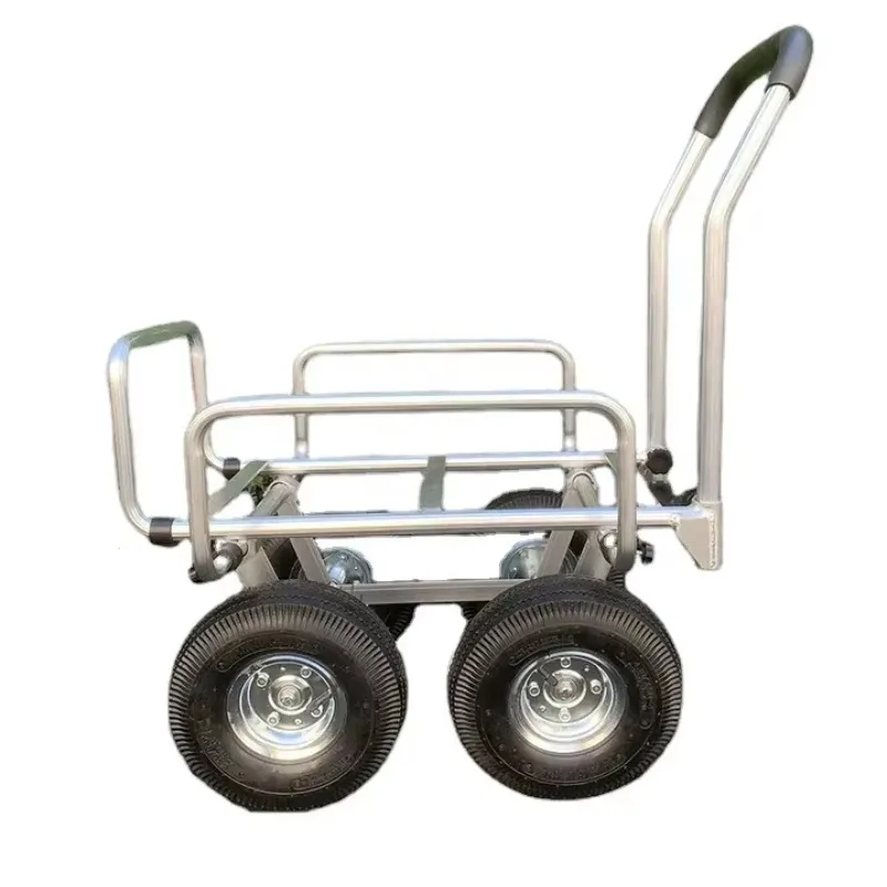 Four Wheel Multifunctional Cart Heavy Duty Logistics Storage Trolley Durable Structure Practical Design Warehouse Daily Handling